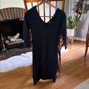 Elegant Navy Dress with Sparkle